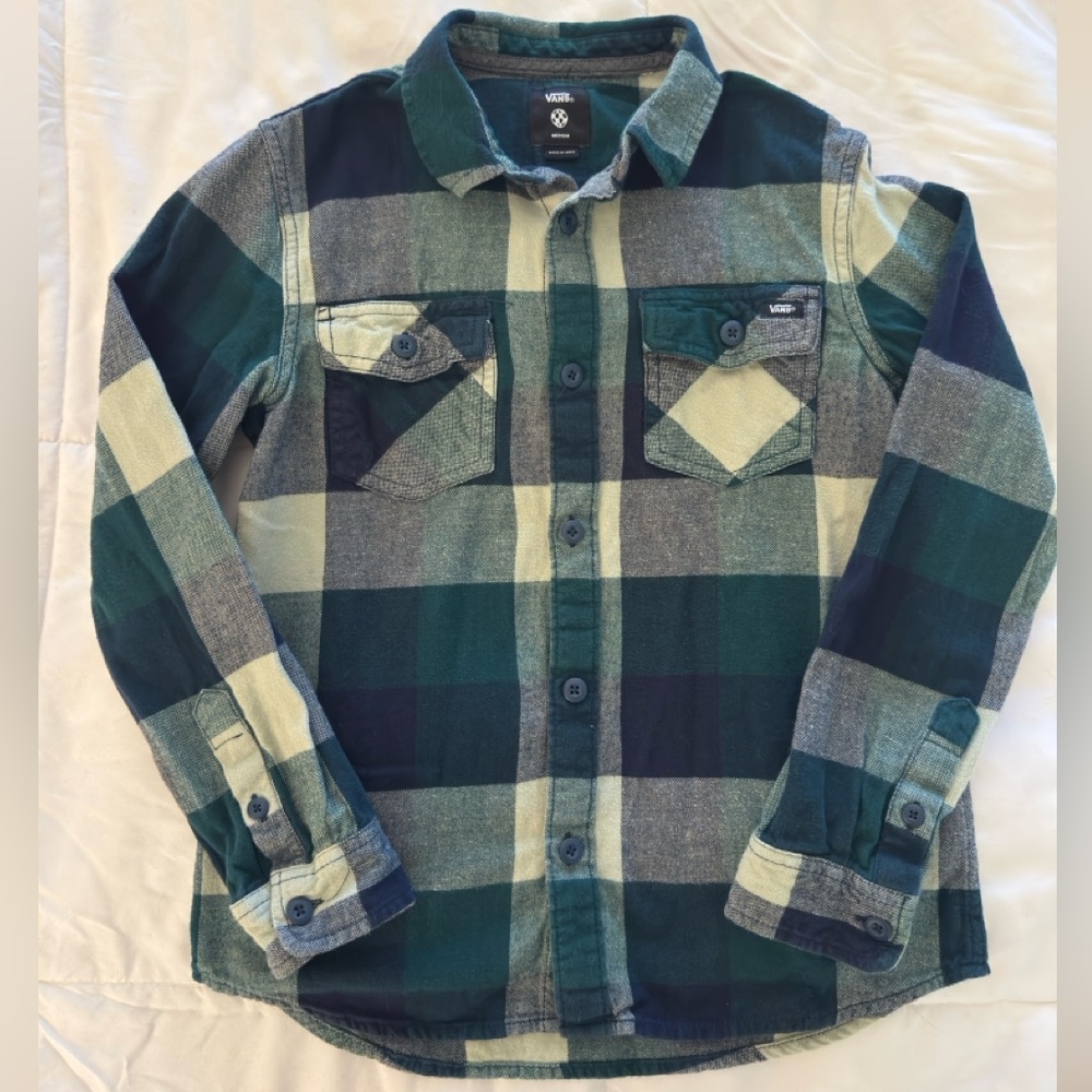 Vans Plaid Flannel Boys, Size M